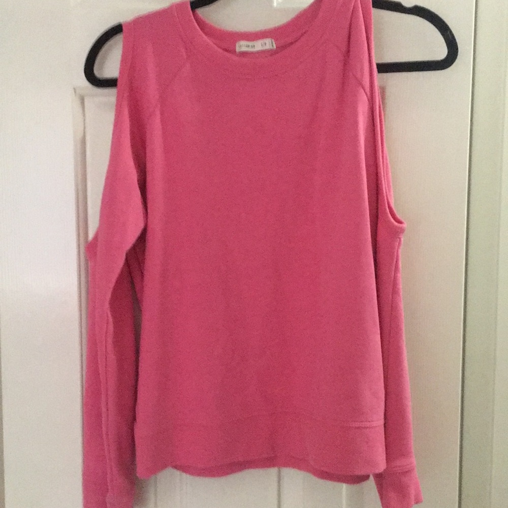 Pink Cold Shoulder Sweater Cotton On
